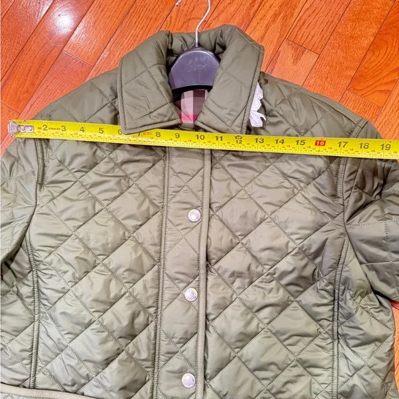 Burberry Quilted Women's Jacket Dark Olive NEW